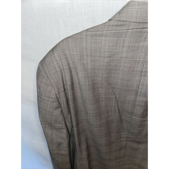 Michael Michael Kors Men’s Dress Blazer Size 42R Tan Wool Business Formal Party - Picture 11 of 12